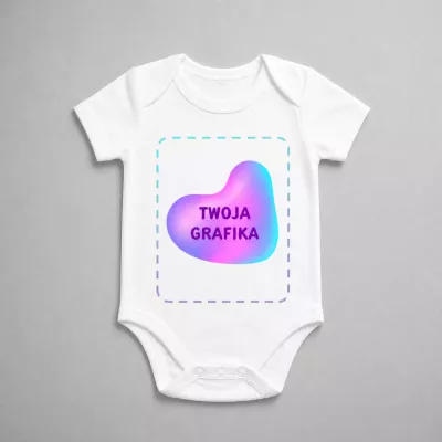 Body dziecięce z krótkim rękawem z nadrukiem | SprintShirt