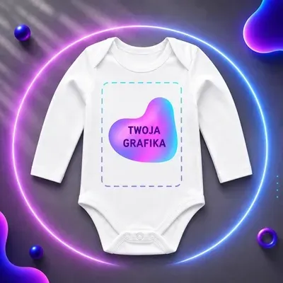Body dziecięce z długim rękawem z nadrukiem | SprintShirt