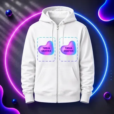 Bluza męska rozpinana – hoodie z zamkiem i kapturem | SprintShirt