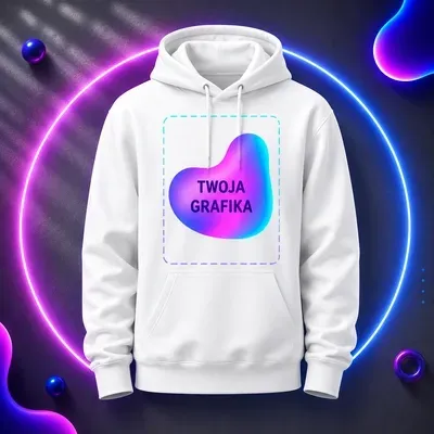 Bluza męska typu kangur z nadrukiem | SprintShirt