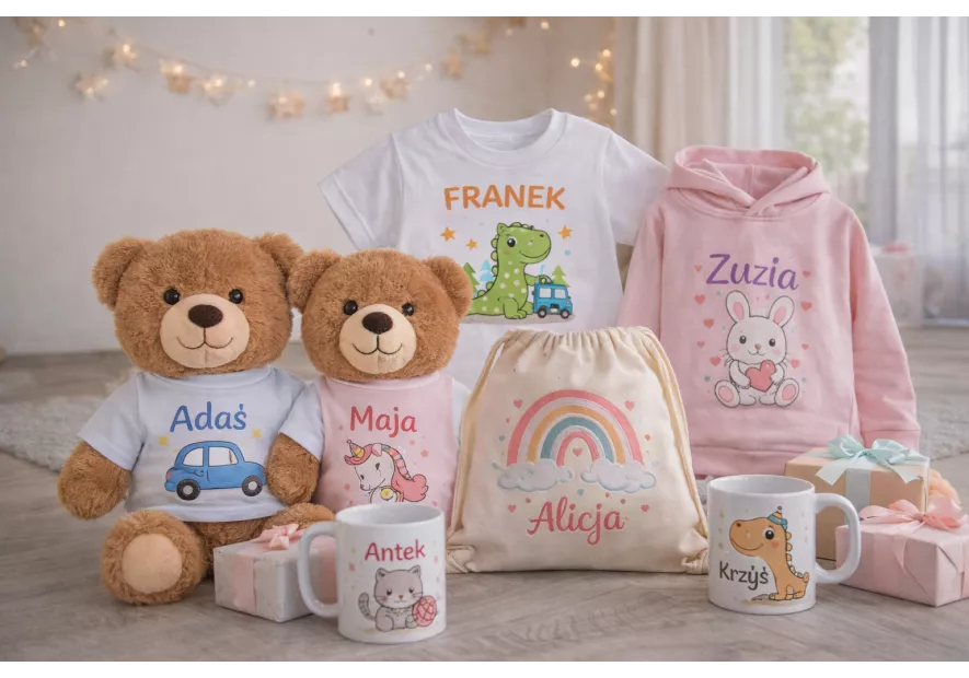 Prezent dla dziecka – pomysły na wyjątkowy upominek + personalizowane nadruki